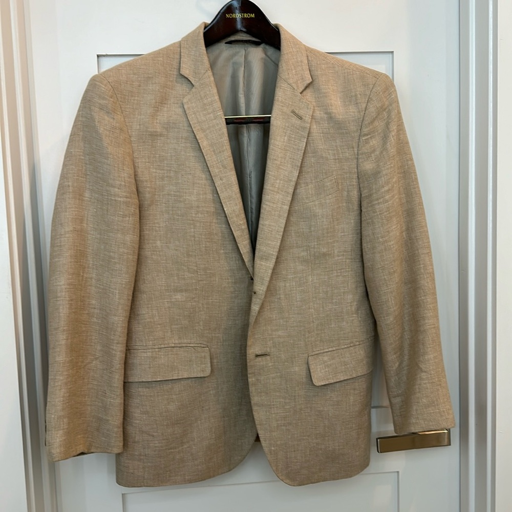 Cream sports coat from Banana Republic
